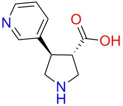 (+/-)-trans-4-(3-pyridinyl)-pyrrolidine-3-carboxylicacid
