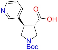 Boc-(+/-)-trans-4-(3-pyridinyl)-pyrrolidine-3-carboxylicacid