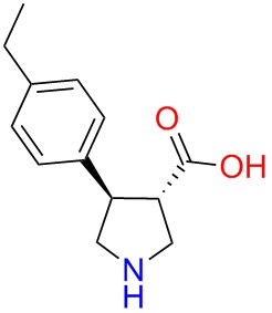 (+/-)-trans-4-(4-ethyl-phenyl)-pyrrolidine-3-carboxylicacid
