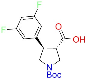 Boc-(+/-)-trans-4-(3,5-difloro-phenyl)-pyrrolidine-3-carboxylicacid