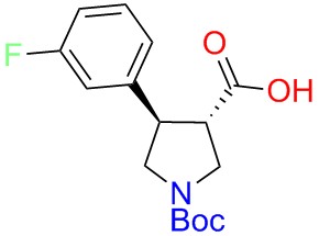 Boc-(+/-)-trans-4-(3-fluoro-phenyl)-pyrrolidine-3-carboxylicacid