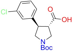 Boc-(+/-)-trans-4-(3-chloro-phenyl)-pyrrolidine-3-carboxylicacid
