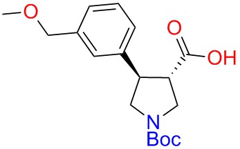 Boc-(+/-)-trans-4-(3-methoxymethyl-phenyl)-pyrrolidine-3-carboxylicacid
