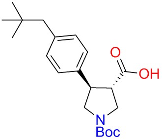 Boc-(+/-)-trans-4-(4-tert-butyl-phenyl)-pyrrolidine-3-carboxylicacid