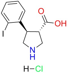 (+/-)-trans-4-(2-iodo-phenyl)-pyrrolidine-3-carboxylicacid-HCl