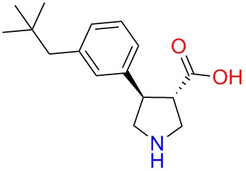 (+/-)-trans-4-(3-tert-butyl-phenyl)-pyrrolidine-3-carboxylicacid