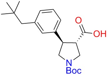 Boc-(+/-)-trans-4-(3-tert-butyl-phenyl)-pyrrolidine-3-carboxylicacid