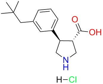 (+/-)-trans-4-(3-tert-butyl-phenyl)-pyrrolidine-3-carboxylicacid-HCl