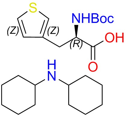 Dicyclohexylamine (R)-2-((tert-butoxycarbonyl)amino)-3-(thiophen-3-yl)propanoate