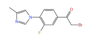 2-bromo-1-(3-fluoro-4-(4-methyl-1H-imidazol-1-yl)phenyl)ethan-1-one