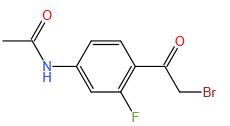 N-[4-(2-BROMOACETYL)-3-FLUOROPHENYL]acetamide